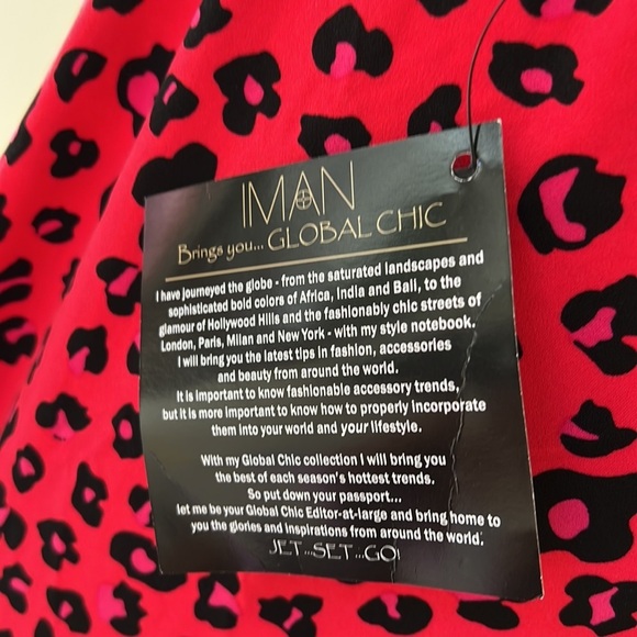 New! IMAN SZ 2X animal print sleeveless top. - Picture 4 of 8